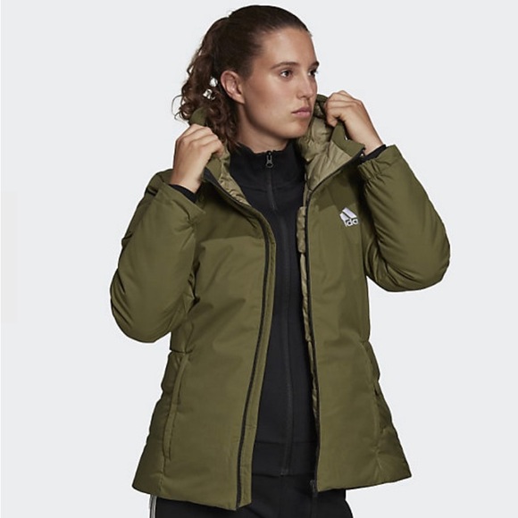 Adidas Women’s Traveer Cold Ready Water Repellent Performace Puffer Coat Jacket - Picture 5 of 7